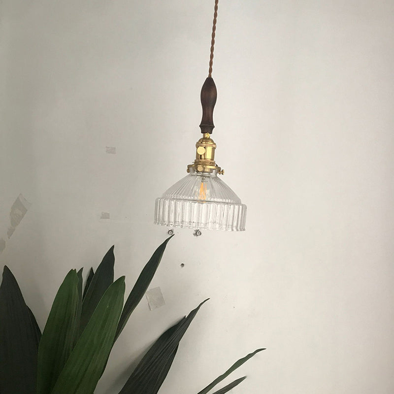 Maliben | Loftluxe Pendant Light - Rustic Hanging Lamp With Frosted Glass