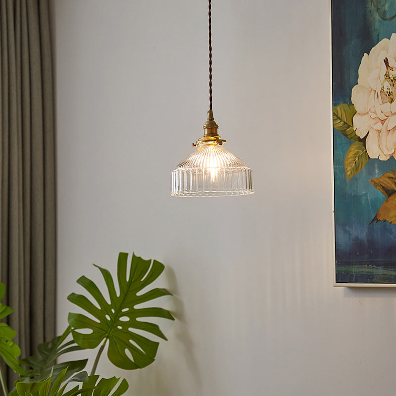 Maliben | Loftluxe Pendant Light - Rustic Hanging Lamp With Frosted Glass