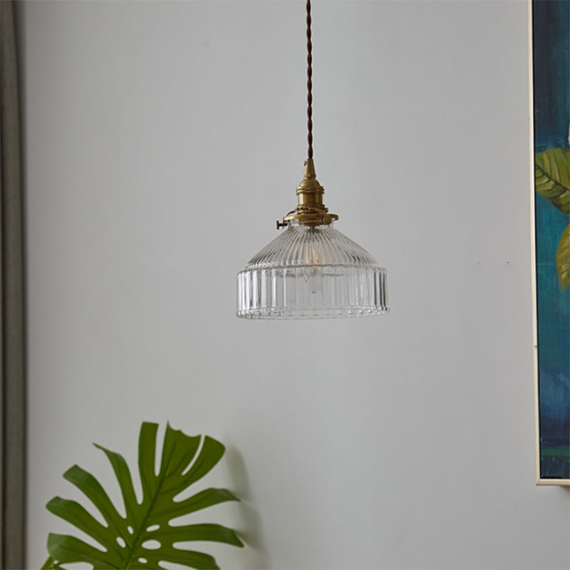 Maliben | Loftluxe Pendant Light - Rustic Hanging Lamp With Frosted Glass