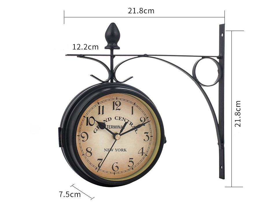 Maliben | Double-sided EuroElegance wall clock