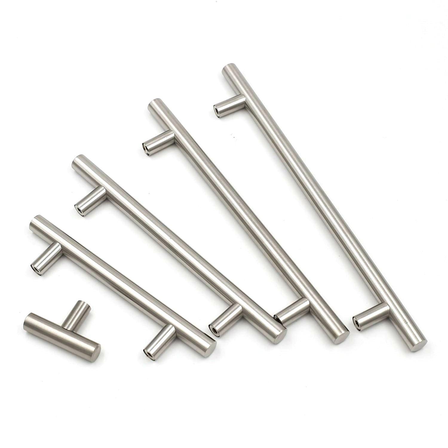 Maliben | Brushed Nickel Modern Stainless Steel Drawer Hardware T-Bar Handles