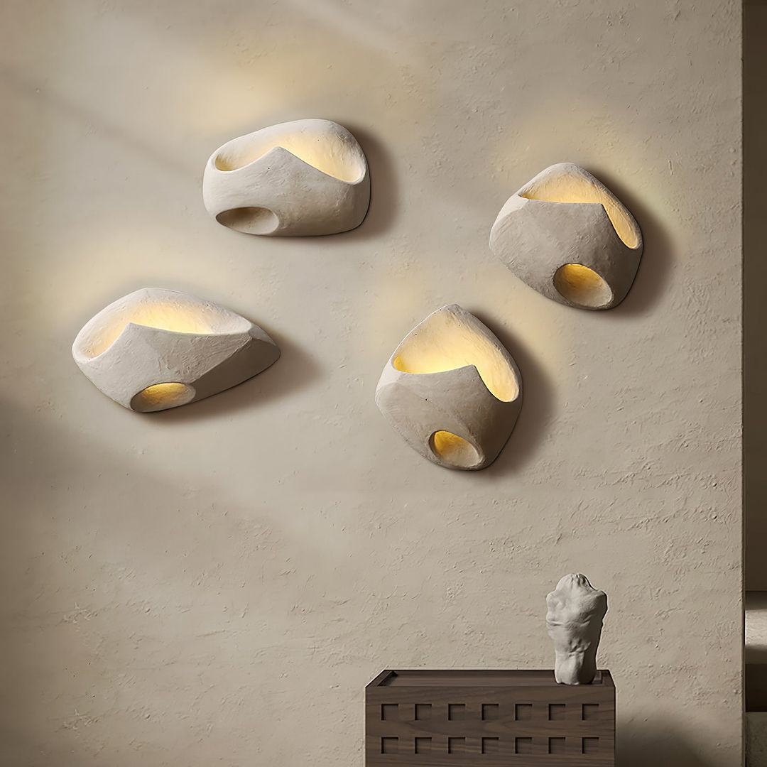 Maliben | Wall Lamp Made Of Polystyrene In Wabi-Sabi Style