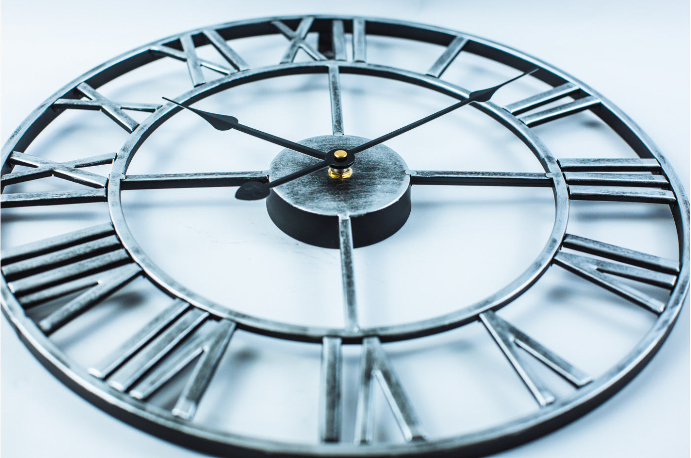 Maliben | Vintage Iron Large Retro Wall Clock