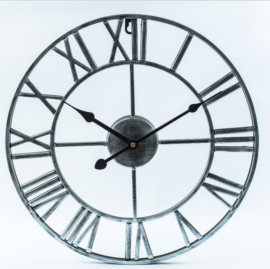 Maliben | Vintage Iron Large Retro Wall Clock