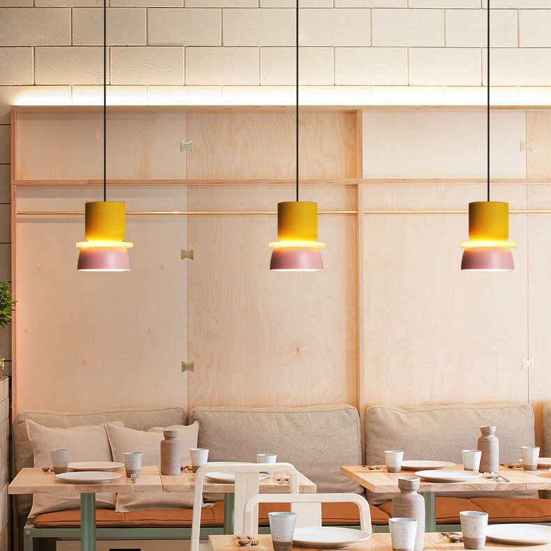 Maliben | Nordic Colorful Macaron 1 Light Led Pendant Lamp
