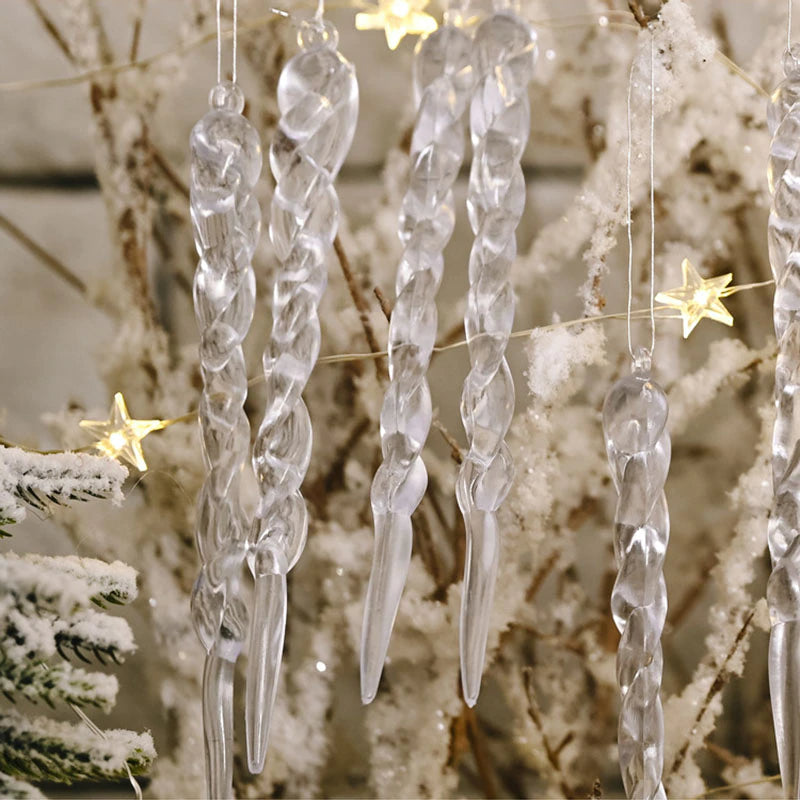 Maliben | 12pcs Christmas Tree Decoration Artificial Icicles