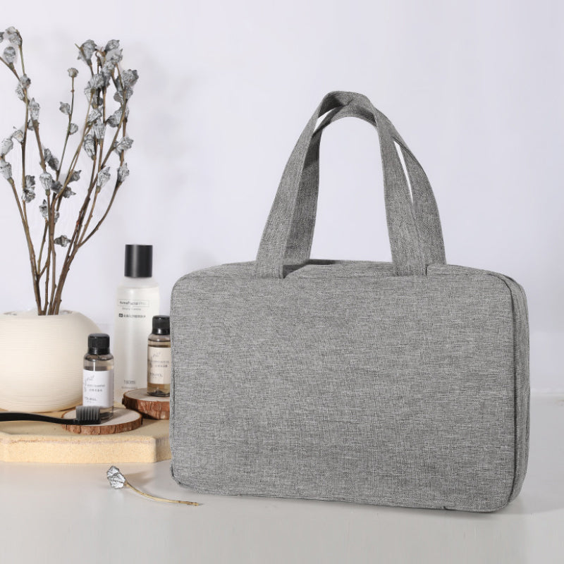Maliben | Travelique Travel Cosmetic Organizer | Compact & Water-Repellent | With 4 Compartments & 360° Hook | For Women & Men