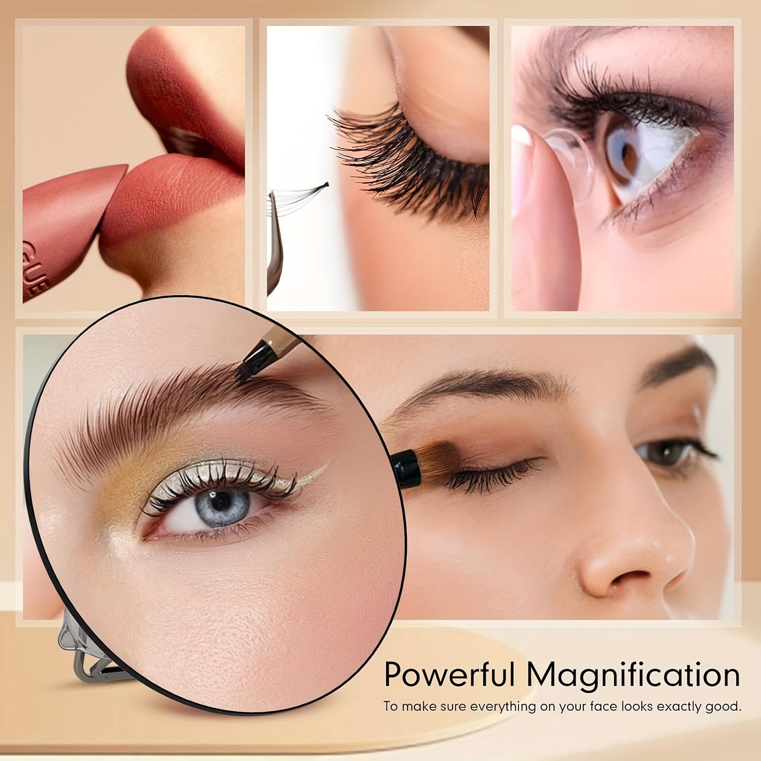 Maliben | Magnifying Makeup Mirror - 20X/10X Magnification, Suction Cup, Portable