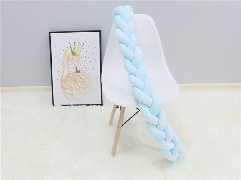 Maliben Handwoven Baby Crib Bumper Pillow — Braided, Non-Toxic