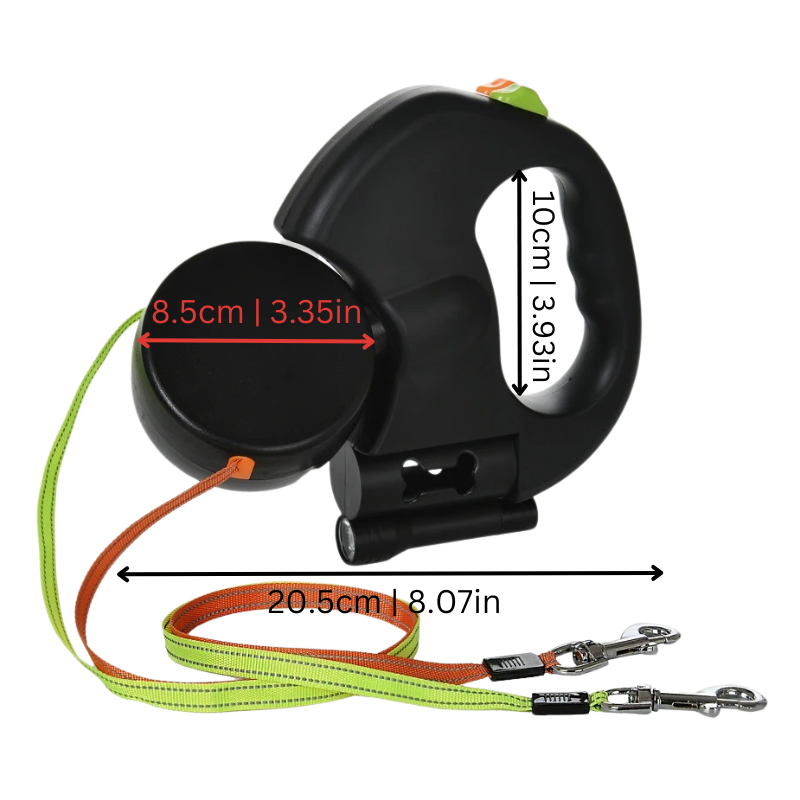 Maliben | Powerpup Duo-Leash — FInally Stress-Free Walks With Two Dogs in Perfect Harmony