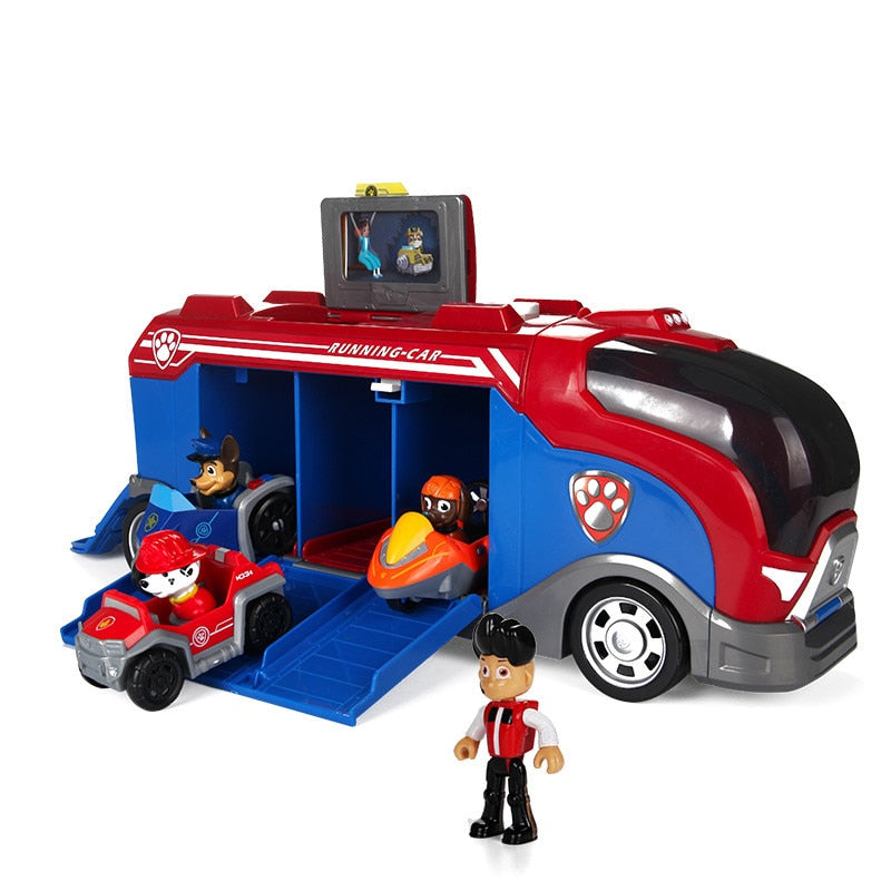 Maliben | Paw Patrol Fun Toy Playset – Complete Rescue Team Action Figures With Vehicle