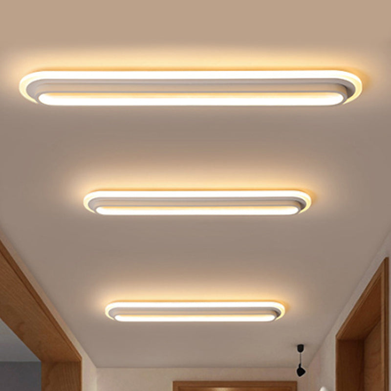 Maliben | Ovaluxe Glow - Elegant Black-White Led Light