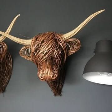 MAliben | Rustic Cow Head Wall Decoration For a Unique Home