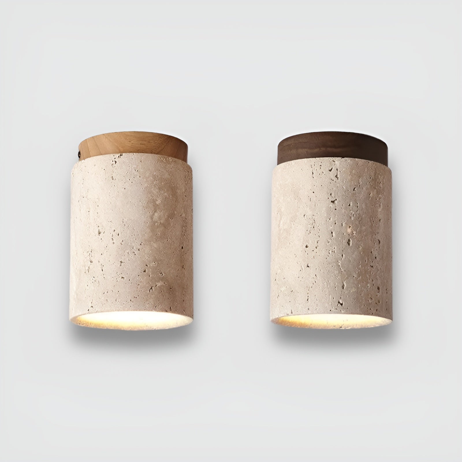 Maliben | Zenelegance Wabi Sabi Luxury Ceiling Lighting - Natural Travertine Led