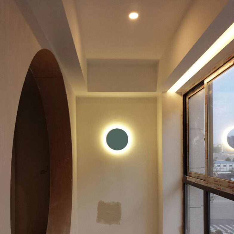 Maliben | Gloworb Minimalistic Round Led Wall Light | Color Variety | Dimmable Light