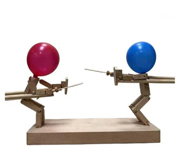 Maliben | Wooden Fencing Puppets Game