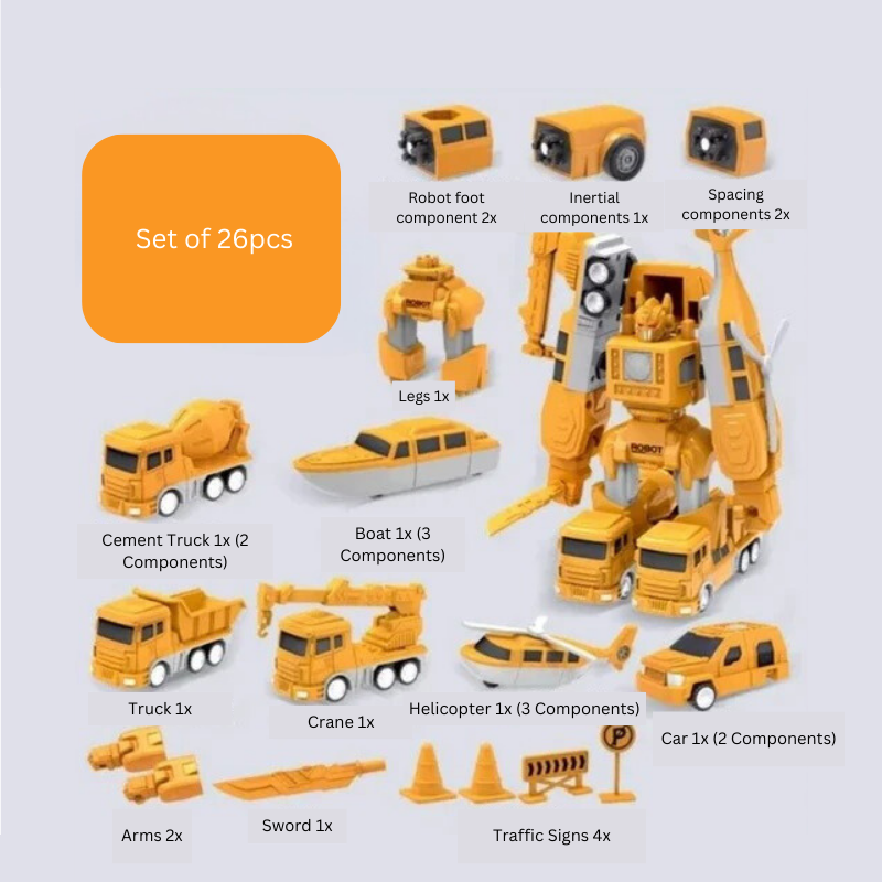 Maliben | Magnetic Transformation Construction Toy | Stimulate Creativity - Educational And Fun