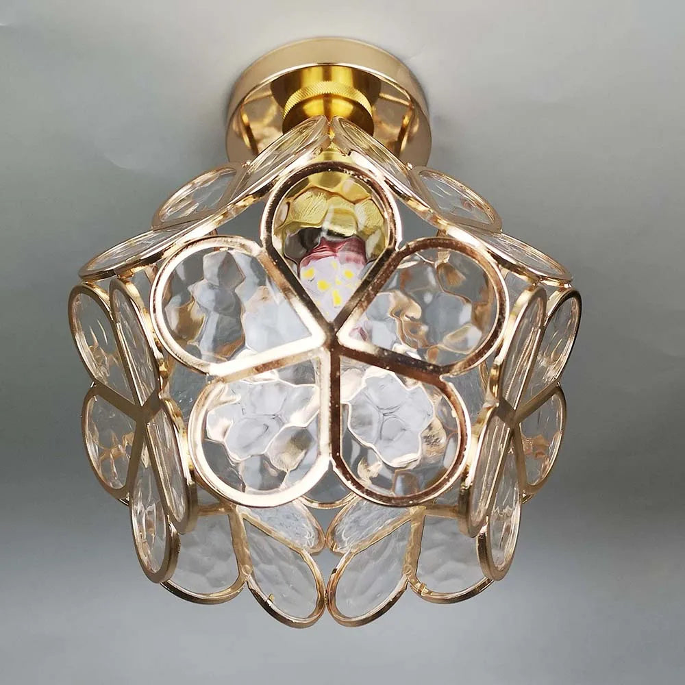 Maliben | Glass Flower Ceiling Lamp - Floraglow