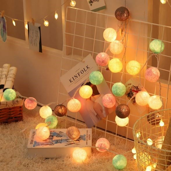 Maliben Ballton - Cotton glowing ball swing — Various color combinations