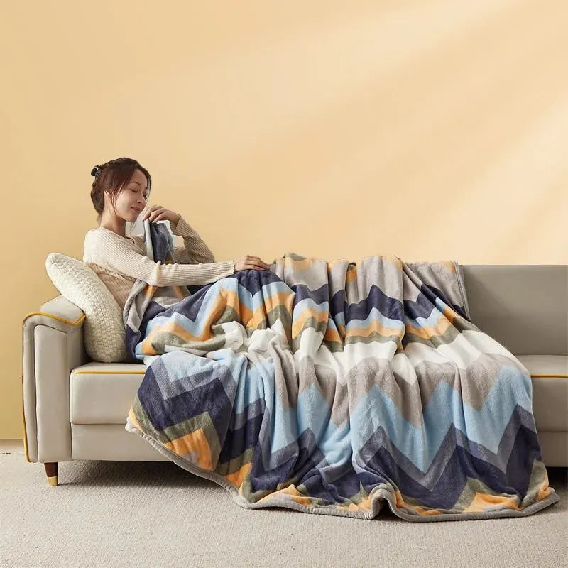 Maliben Thick Flannel Blanket - FlannelWarm