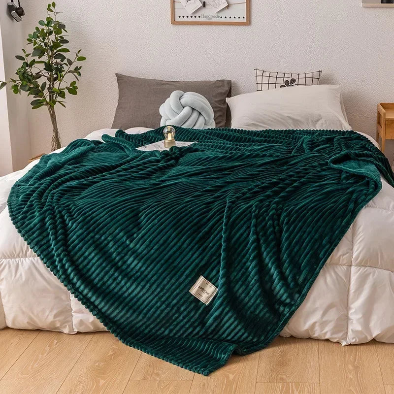 Thick Flannel Autumn Blanket - WarmHaven — Maliben home decor