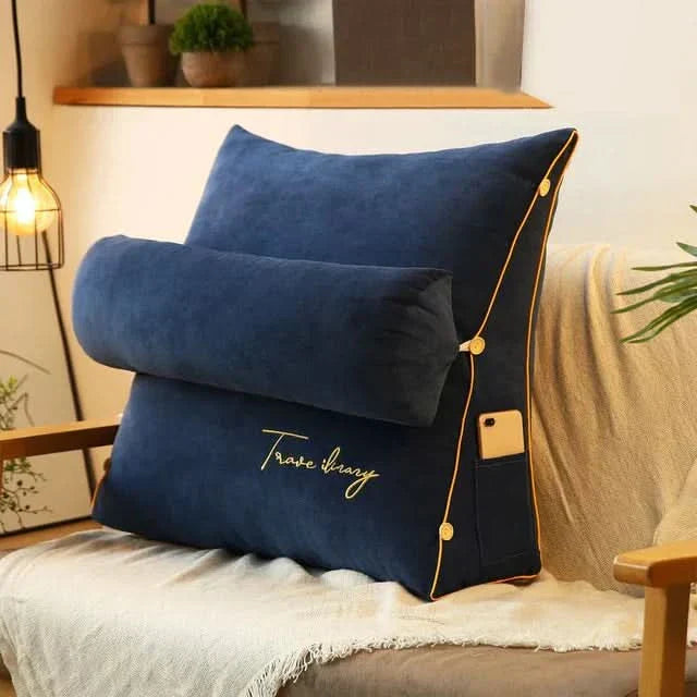 Maliben | Wedge Back Support Pillow With Neck Roll
