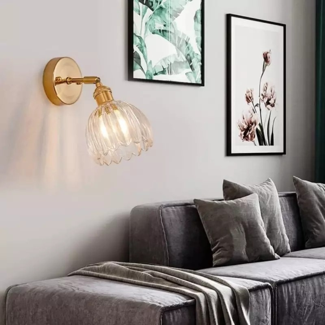 Maliben | Retro Glass Wall Lamp Tulip