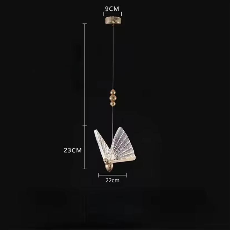 Maliben | Modern Creative Led Pendant Lamp With Decorative Butterfly Design