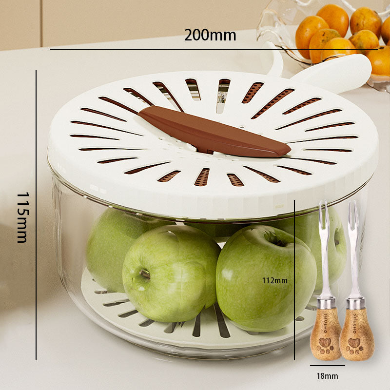 Maliben | Foldable Quick-Drain Basket With Rotating Lid