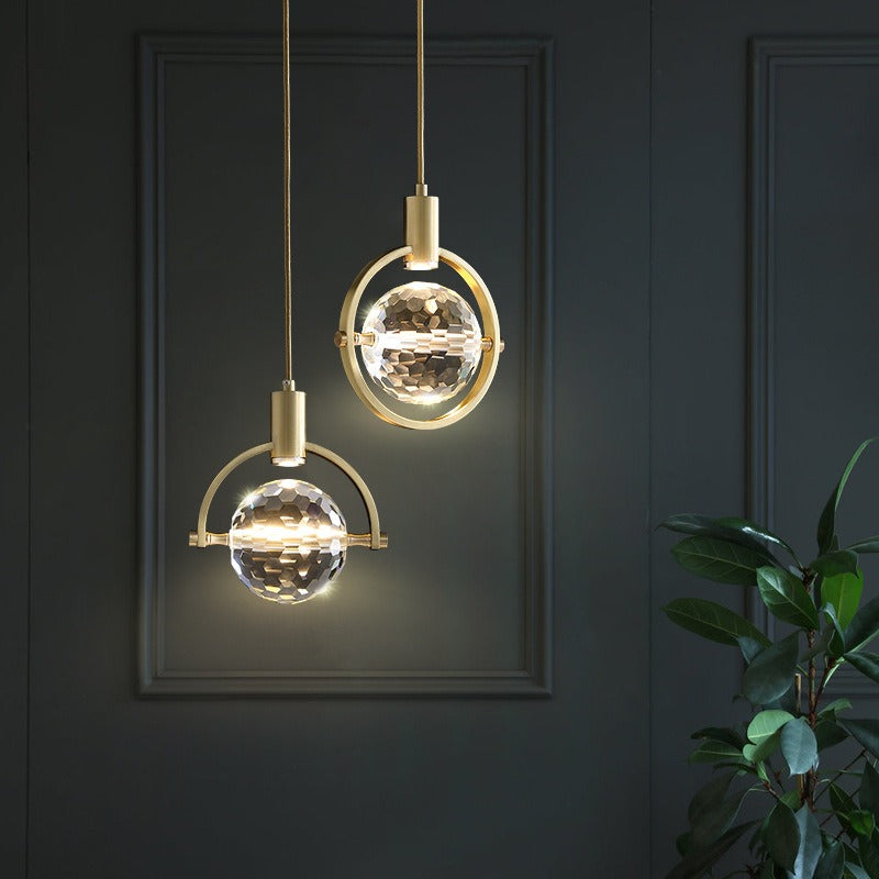 Maliben | Crystalchic Pendant Light - Ring-Shaped Led Ceiling Lamp With Sparkling Crystals