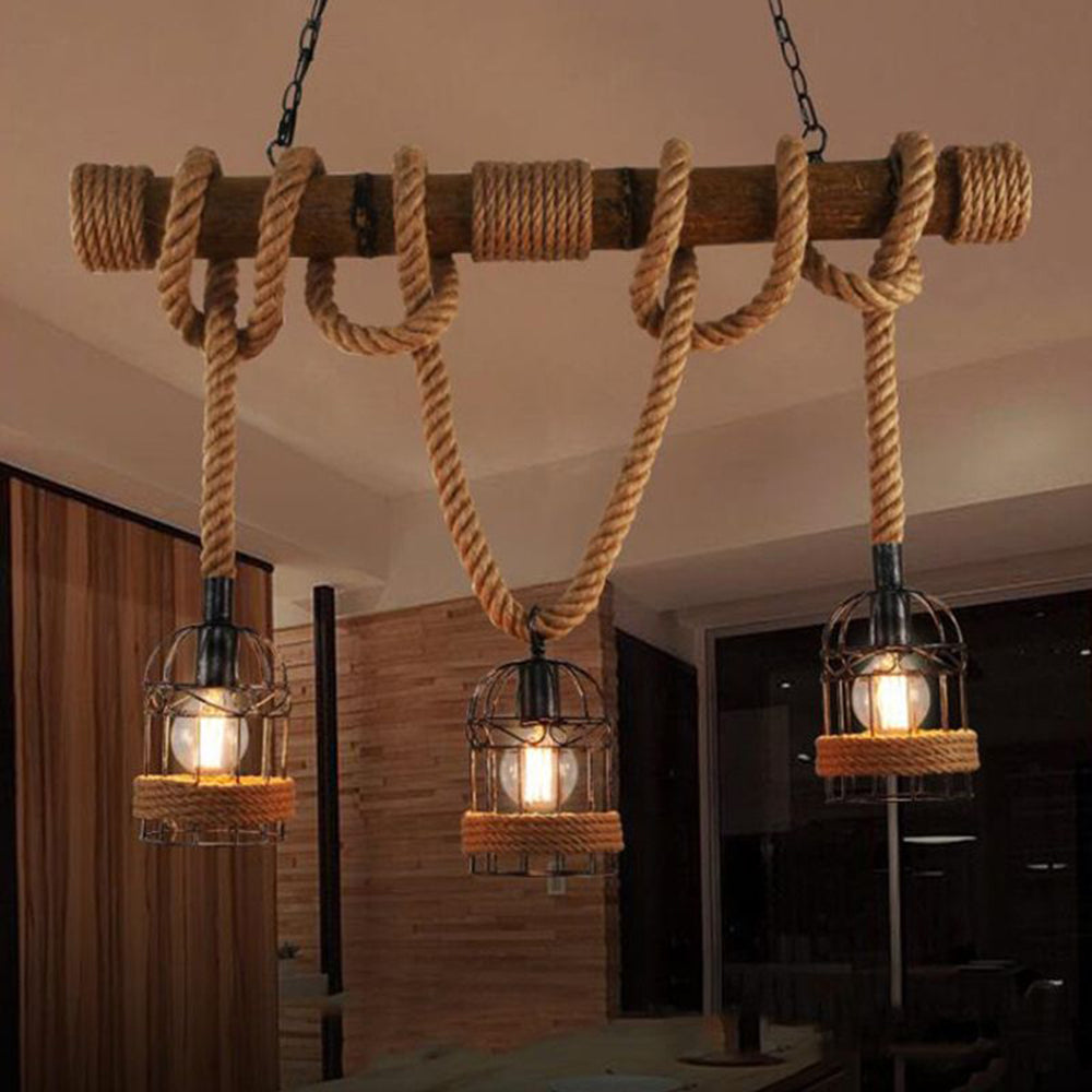 Maliben | Alessioglow - Retro Metal Wood Pendant Lamp For Atmospheric Interiors