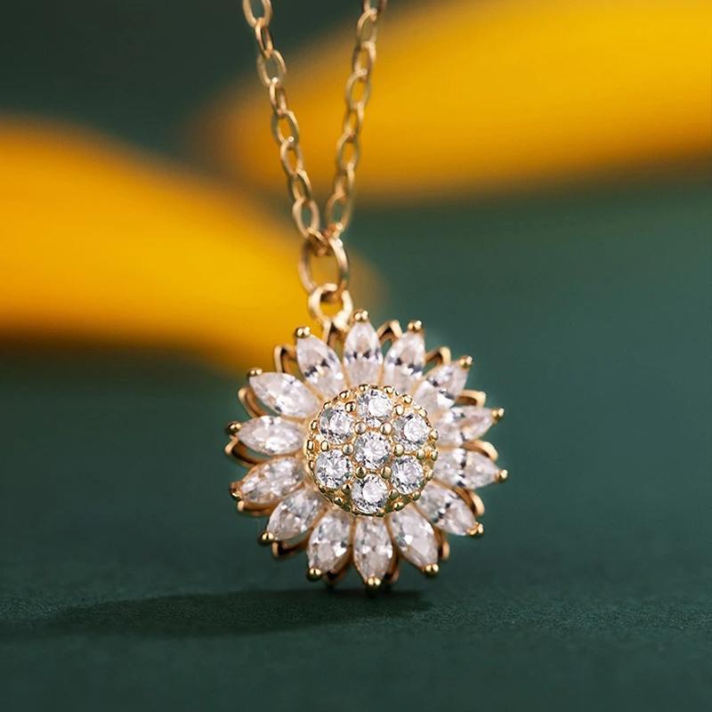 Maliben | Rotatable Sunflower Necklace