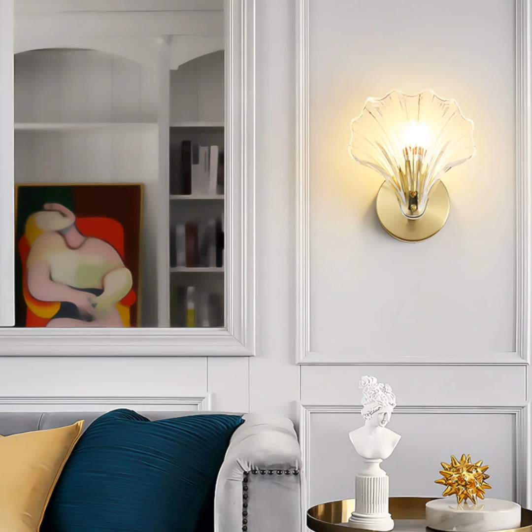 Maliben | Glass Shell Wall Lamp