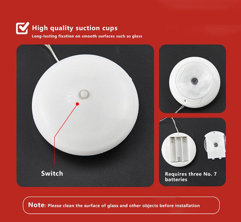 Maliben | Christmas Light Suction Cup Window Decoration Outdoor Holiday Ambient String Lights