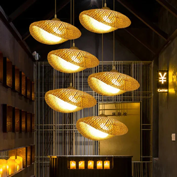 Maliben | Handmade Rattan Pendant Light - Rayalight