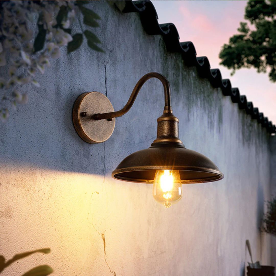 Maliben | Antique Brass Ip65 Waterproof Outdoor Wall Lamp
