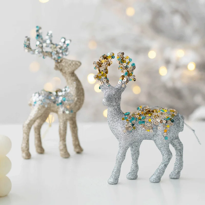 MAliben | Sparkling Deer Ornament – Luxury Christmas Decoration For a Festive Atmosphere