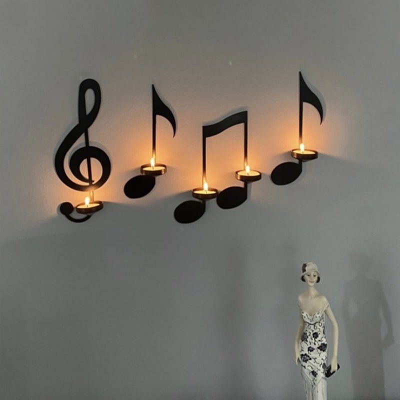 Maliben | Lyricglow - Elegant Chandelier - Music Note - Chic Ambiance