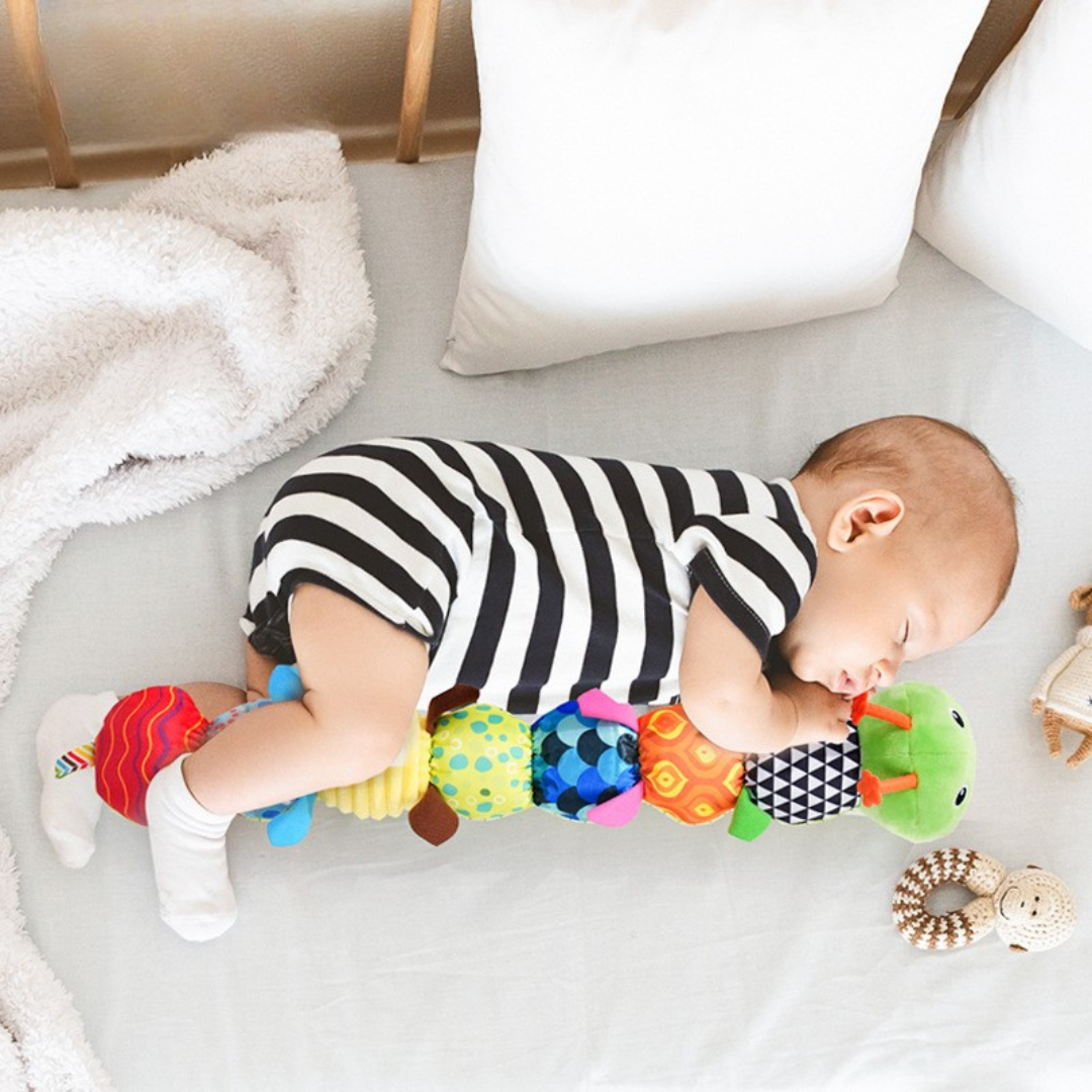 Maliben | Sensory Plush Rattle And Music Caterpillar