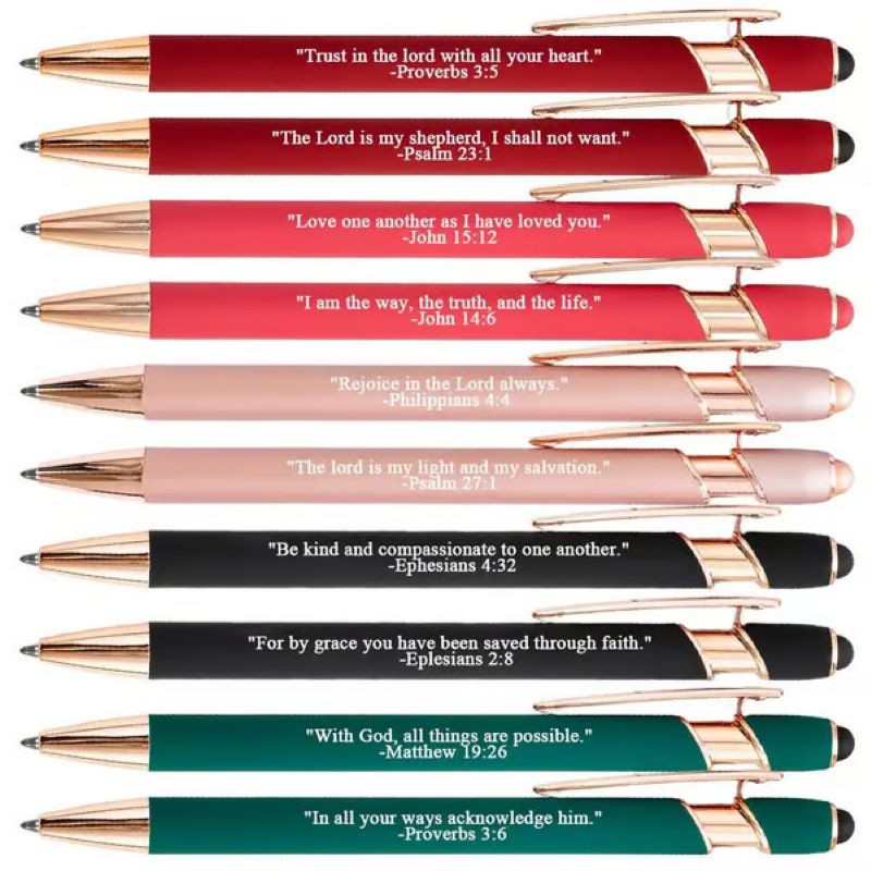 Maliben | ️Premium Comfort Bible Verse Pens – 10 Pcs