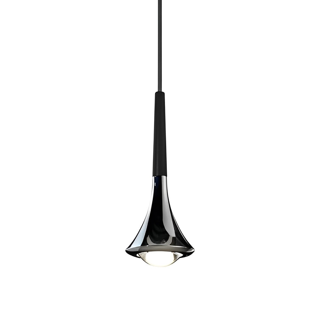 Maliben | Lumidrop Nordic Design Pendant Light | Drop Shape | Elegant Led Light For Dining Room & Living Room | In Black, Gold & Chrome