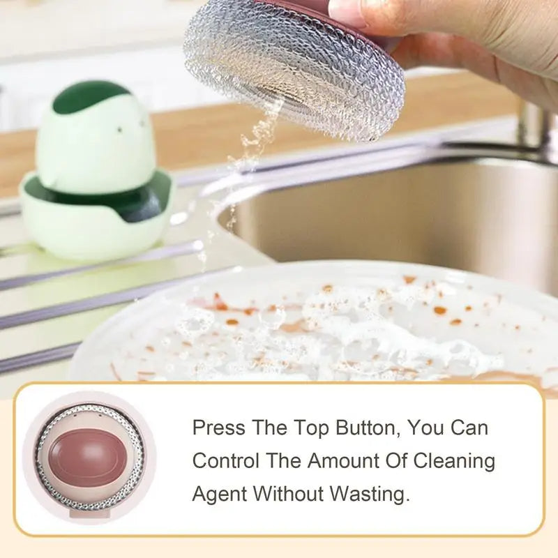 Maliben | Automatic Liquid Dispenser Dishwashing Brush