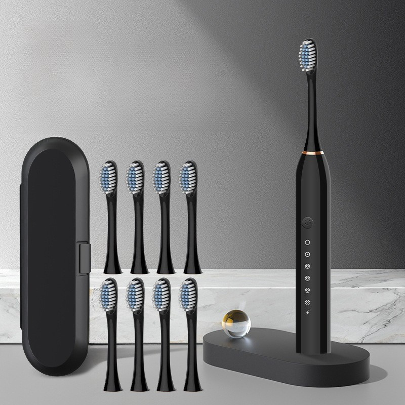Maliben | Glowsmile Sonic Toothbrush – Rechargeable With 5 Modes And 8 Brush Heads