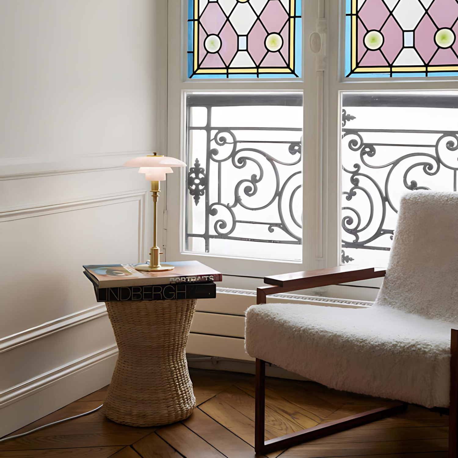 Maliben | Lumière Serein - Elegant Metal Table Lamp