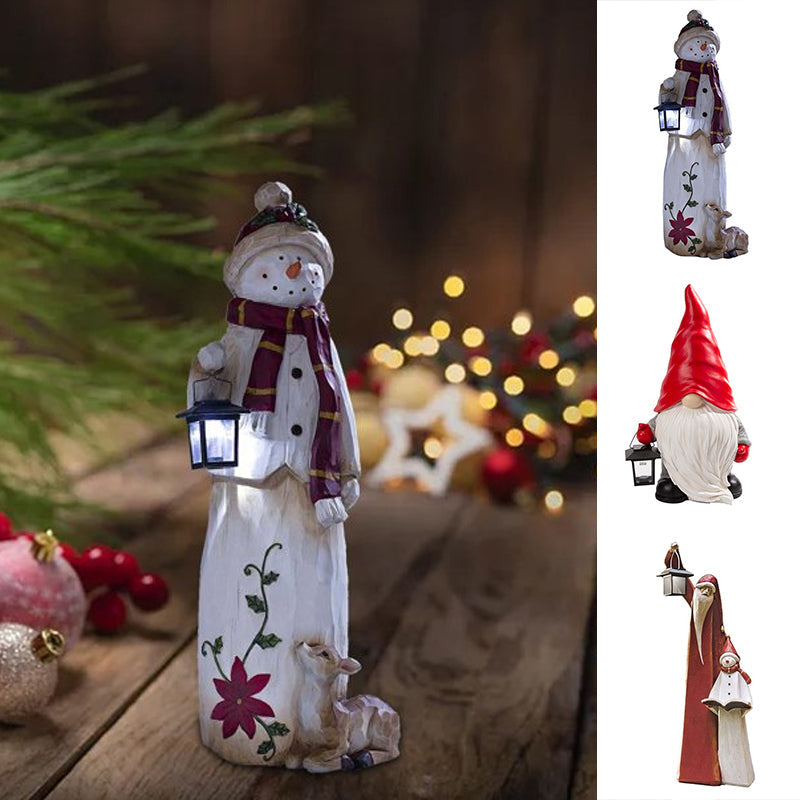 Maliben | Forest Snowman With Solar Lantern