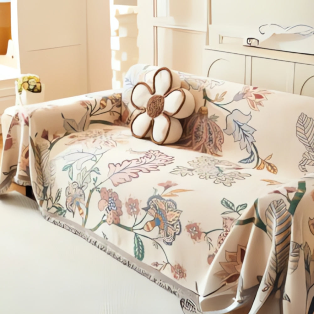 Maliben | Amara Floral Reversible Sofa Cover