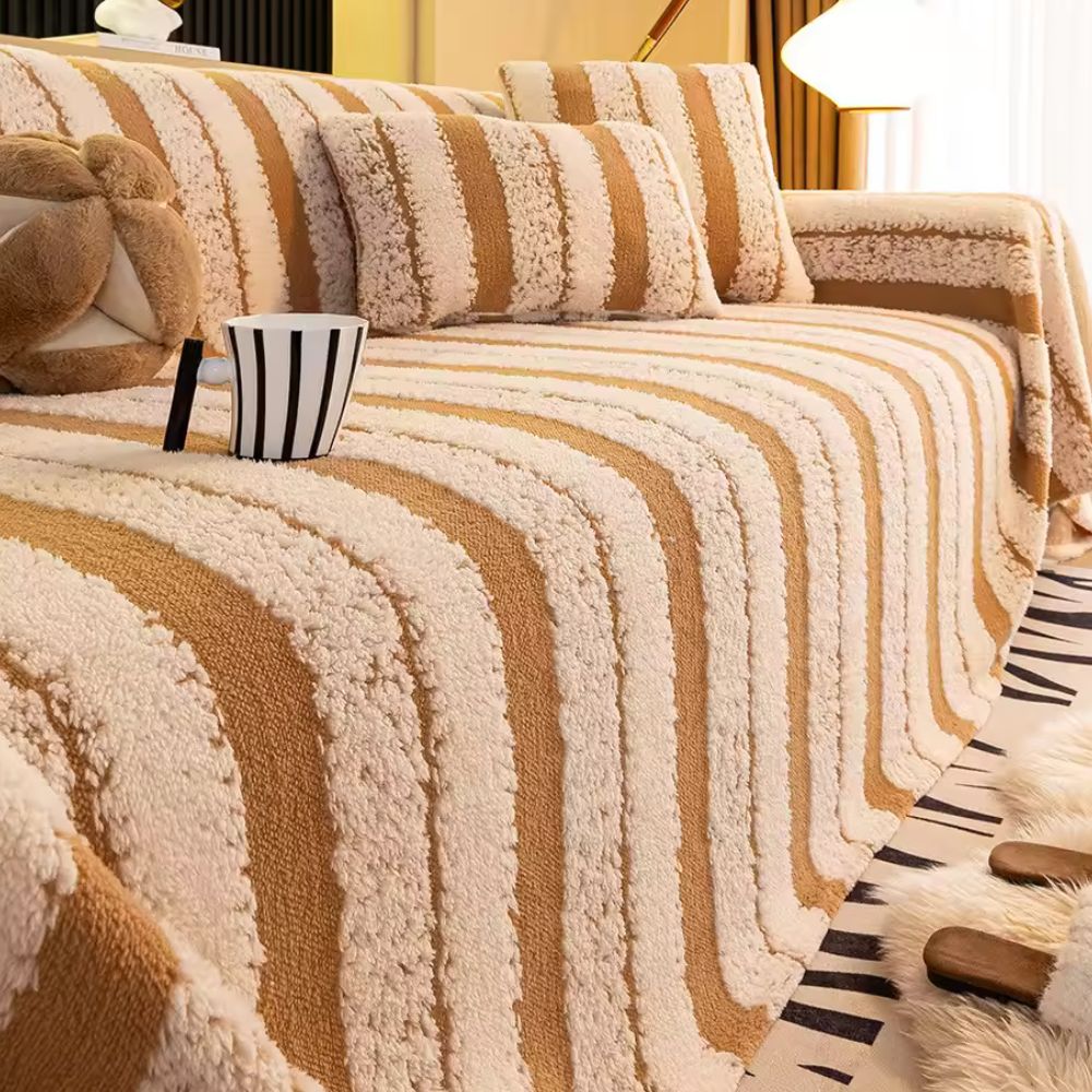 Maliben | Striped Haven Sofa Cover