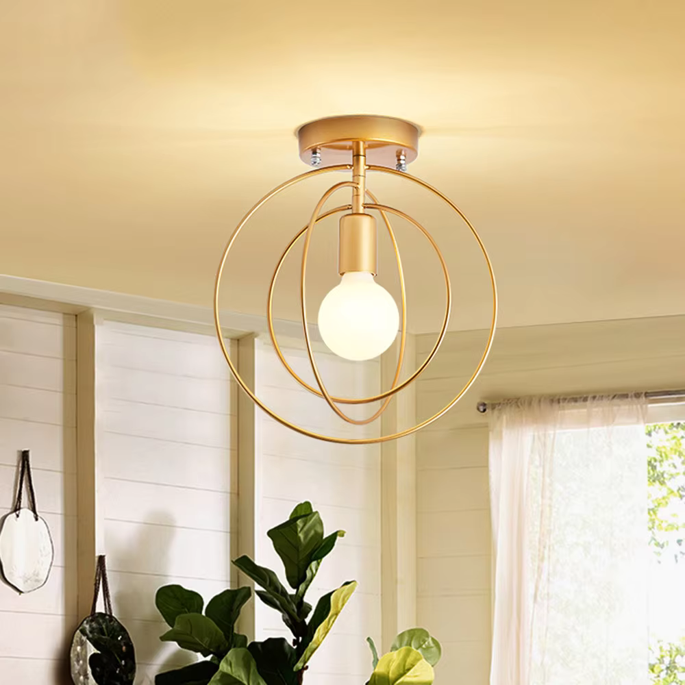 Maliben | Modern Ring-Shaped Ceiling Lamp Gold