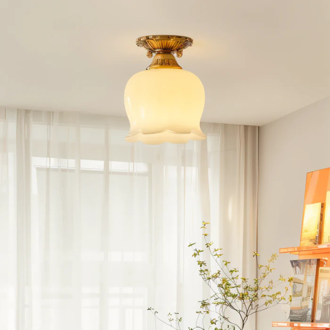 Maliben | Vintage Ceiling Lamp In Flower Shape