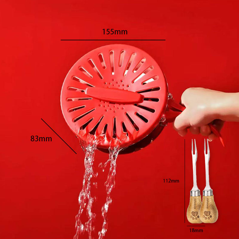 Maliben | Foldable Quick-Drain Basket With Rotating Lid